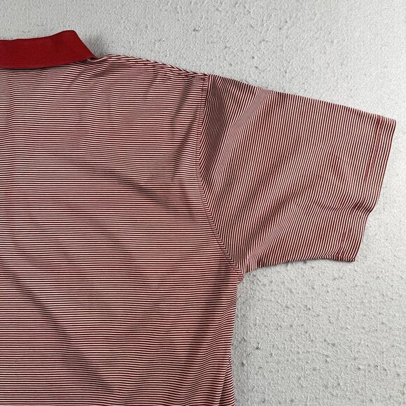 Fairway & Greene Red White Striped Albany Country Club Collared Polo Shirt L - Picture 14 of 16